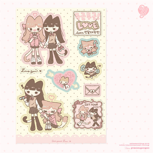 [Yeonpopo] Lover Letter Sticker Sheet