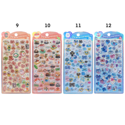 [Stationery Korea] Bon Bon Drop Capsule Sticker Sheet (12 Options)