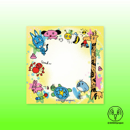 [Letsgogo] Cheerful Friends Memo Pad