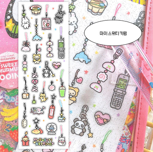 [Soooopzi] My Sweetie Key Ring Sticker Sheet