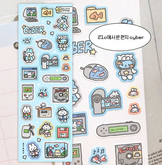 [Soooopzi] Letter Coming From the 21 Century Cyber Sticker Sheet