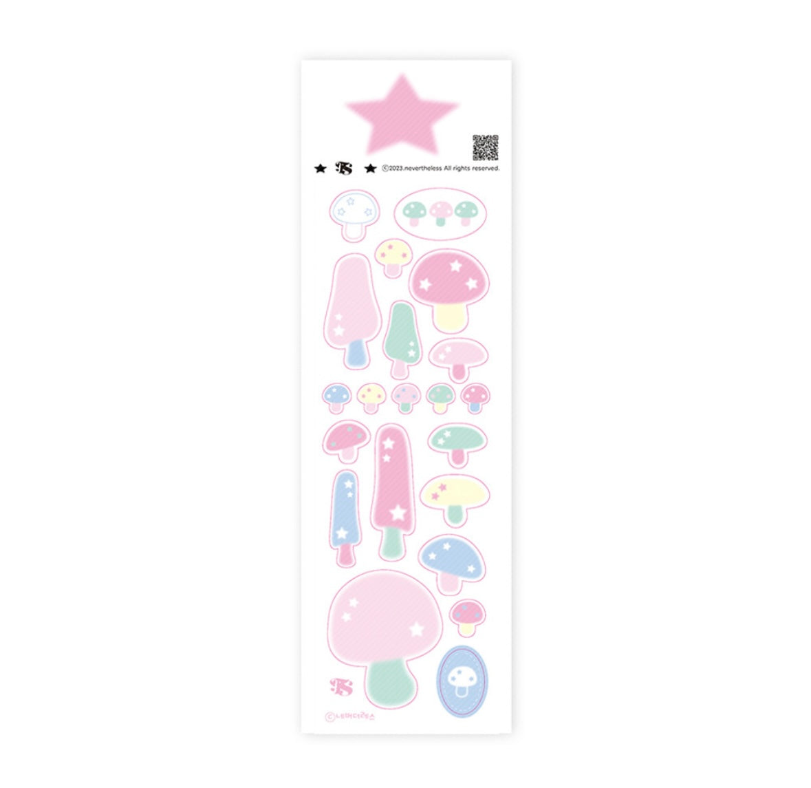 [Nevertheless] Mushroom Deco Sticker – It's Deco Day