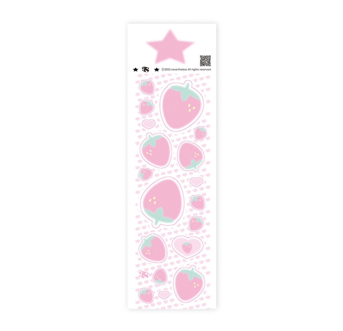 [Nevertheless] Strawberry Deco Sticker – It's Deco Day