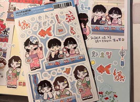 [io studio] Matsuri Festival Goldfish Sticker Sheet