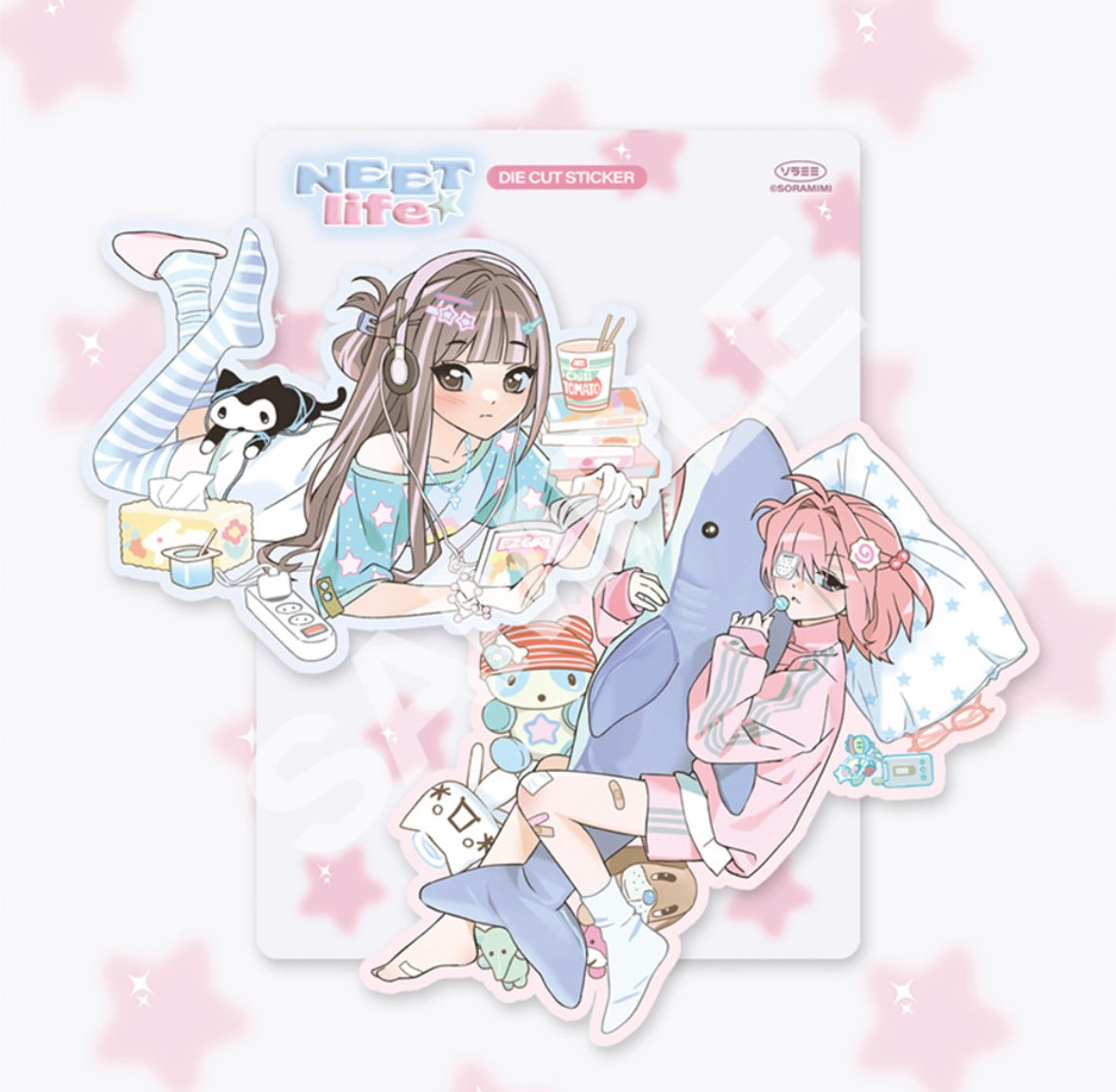 [Sora Mimi] Neet Life Die Cut Sticker Pack