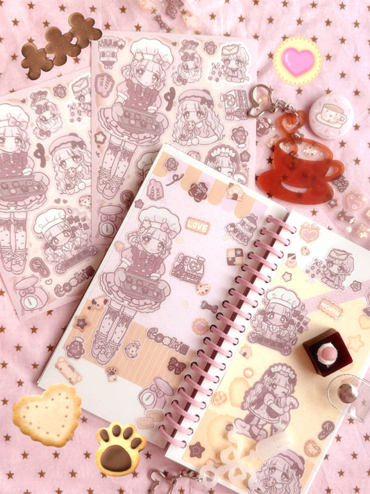 [Seolkee] Crunchy Cookie Girl Sticker Sheet