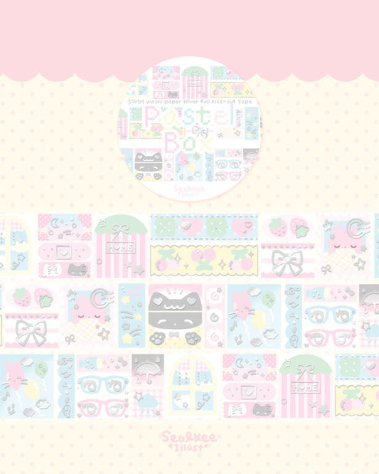 [Seolkee] Pastel Box Foil Kiss Cut Tape
