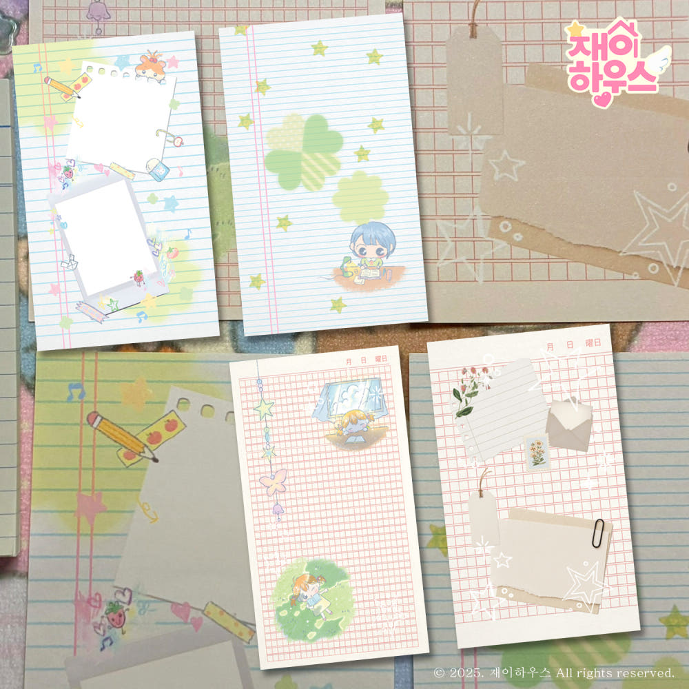 [Jaei House] Manuscript Paper Memo Sticker Set