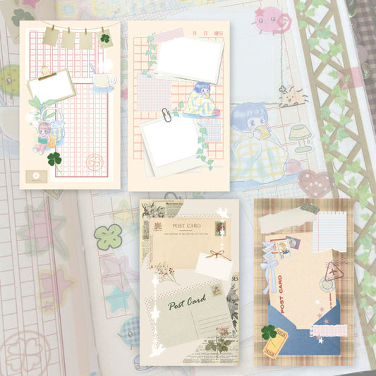 [Jaei House] Postcard and Letter Memo Sticker Set