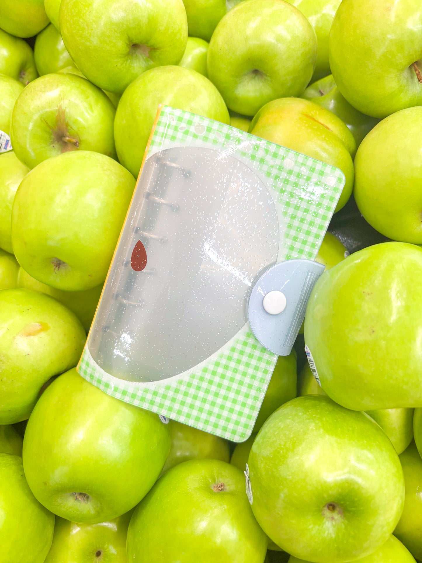 [Borah Studio] A7 Green Apple Glitter Diary