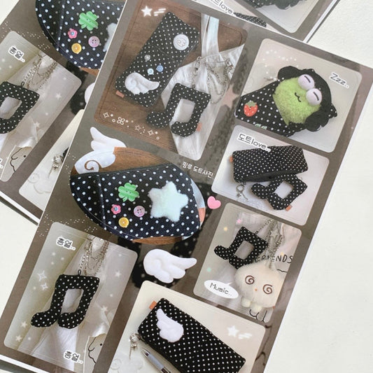 [Pink Rue] Hip Frog Square Sticker Sheet