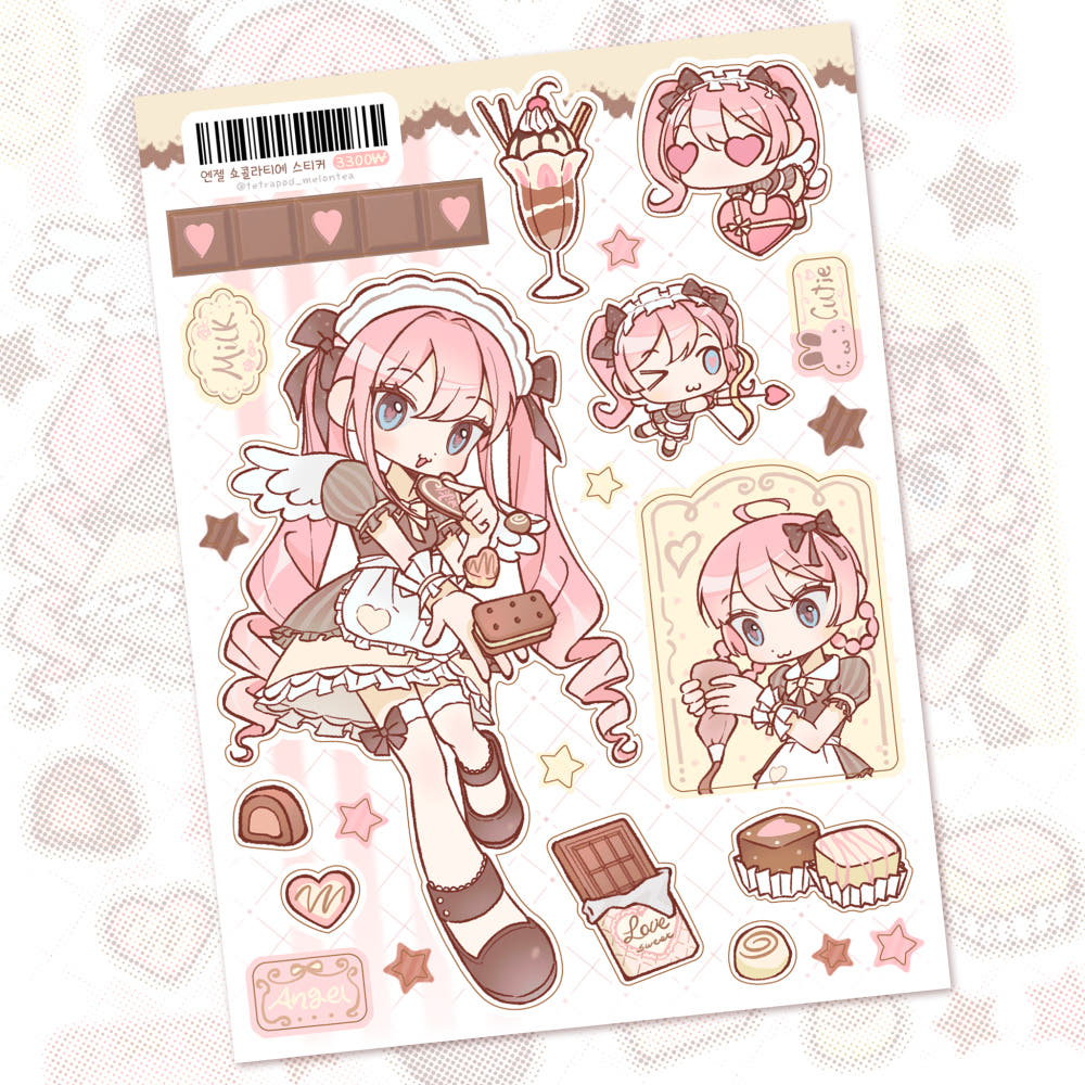 [Tetrapod] Angel Chocolatier Sticker Sheet