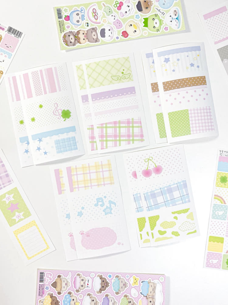[Moii Ttoi] White Memo Sticker Set