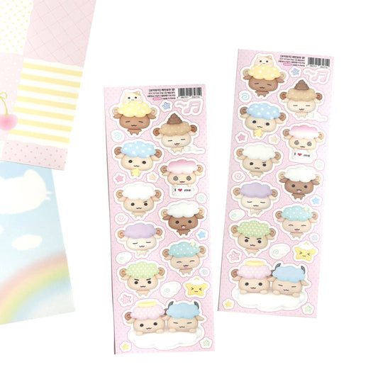 [Moii Ttoi] Rainbow Sheep Sticker Sheet