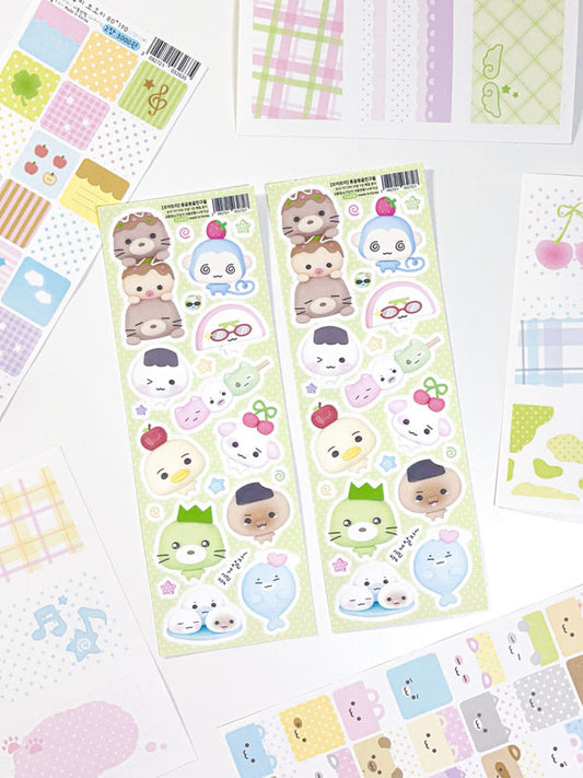 [Moii Ttoi] Round Friends Sticker Sheet