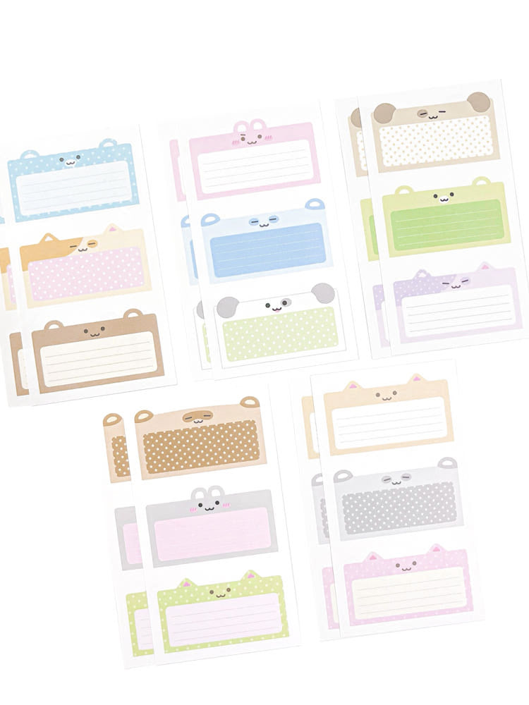 [Moii Ttoi] Animal Memo Sticker Set