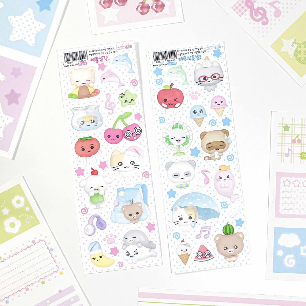 [Moii Ttoi] Summer Sticker Sheet (2 Options)