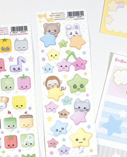 [Moii Ttoi] Starland Friends Sticker Sheet
