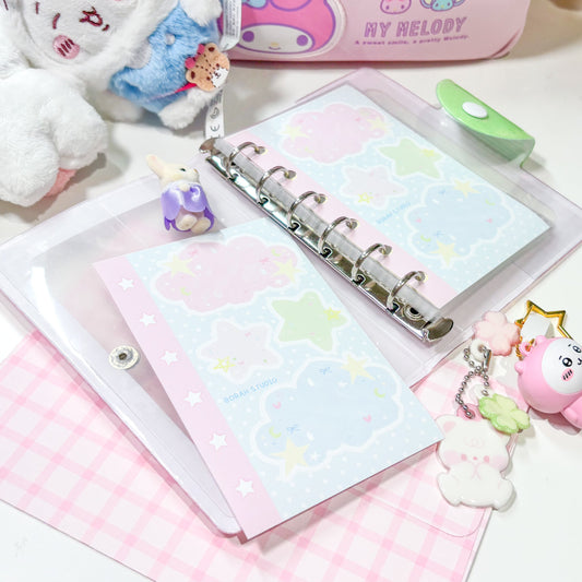 [Borah Studio] A7 Clouds Memo Sticker Pack (3 Sheets)