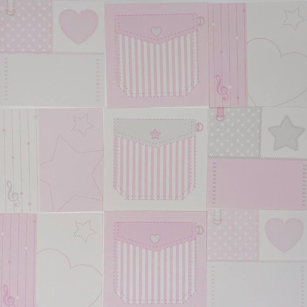 [Seorikkoch] Milky Heart Star Memo Sticker Set