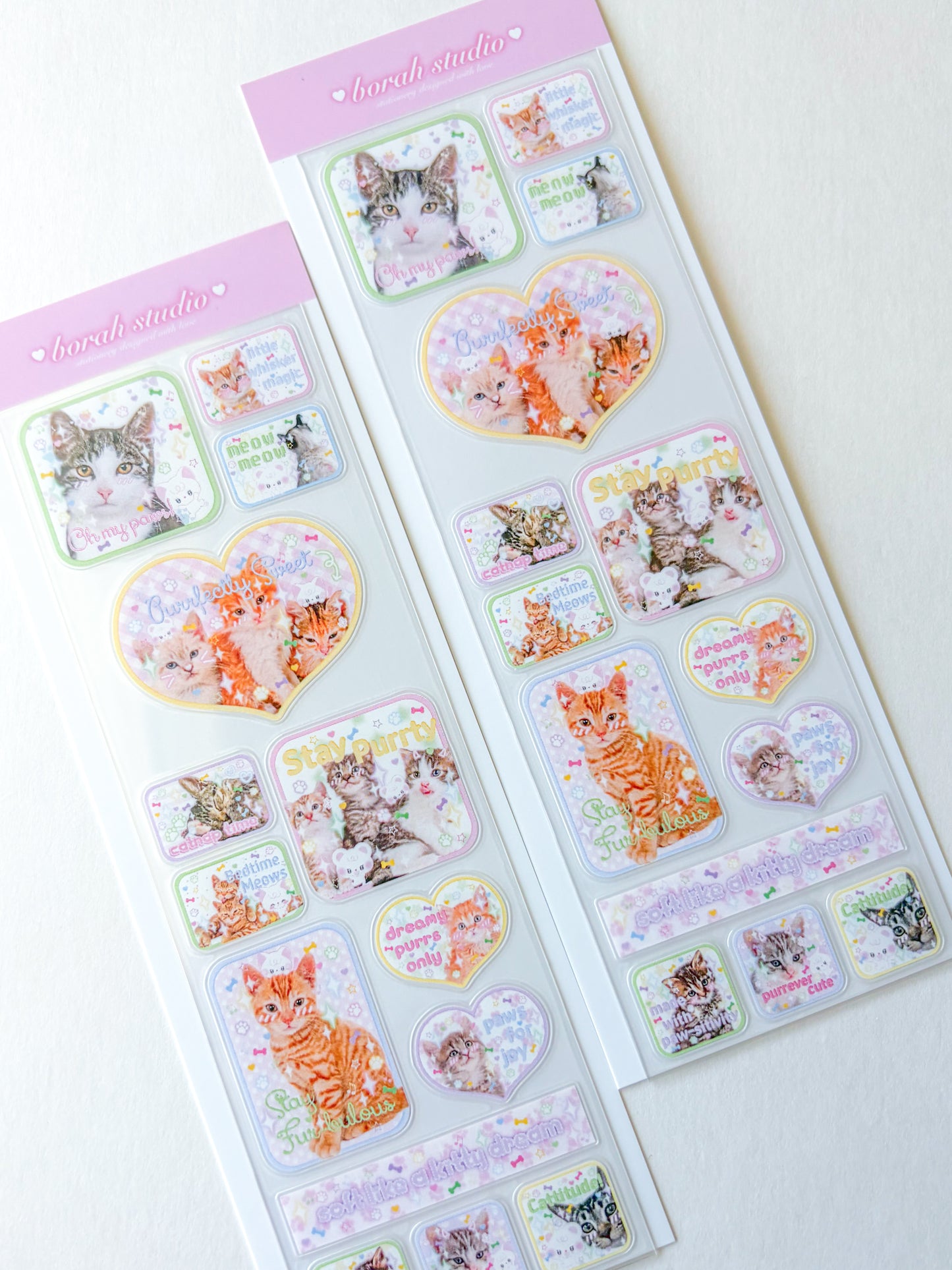 [Borah Studio] Puri & Friends Deco Sticker Sheet (2 Options)