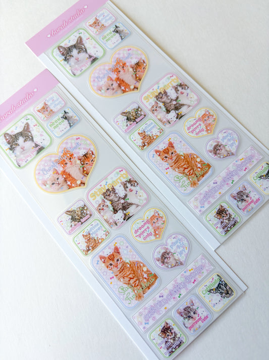 [Borah Studio] Puri & Friends Deco Sticker Sheet (2 Options)