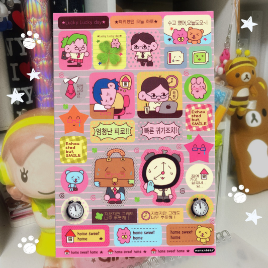 [Monanbear] A Lucky Lucky Day Sticker Sheet