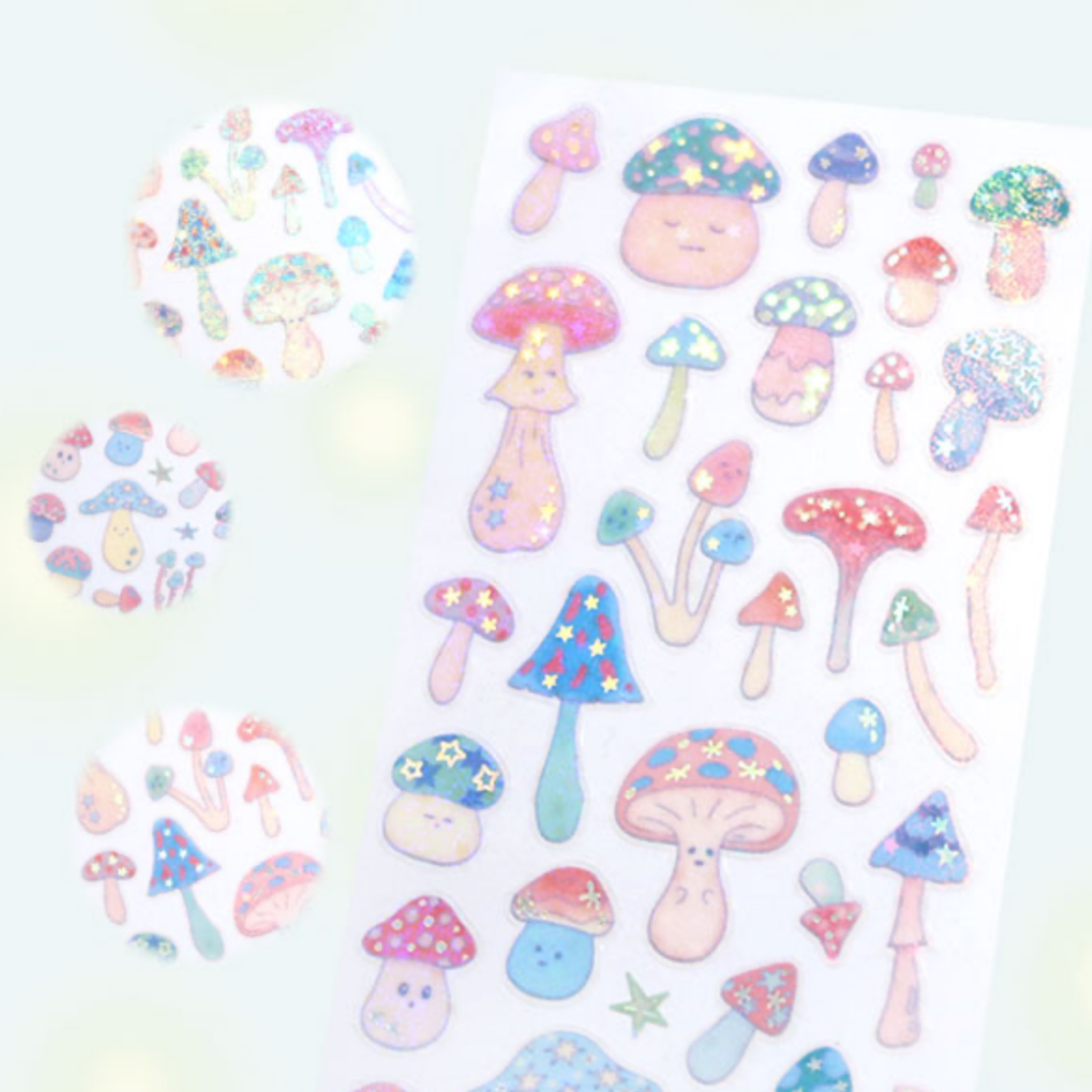 [St2krs] Mushroom Deco Sticker Sheet
