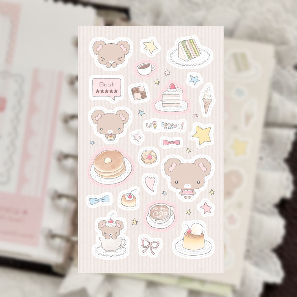 [Sweetlili] Favorite Café Menu Sticker Sheet