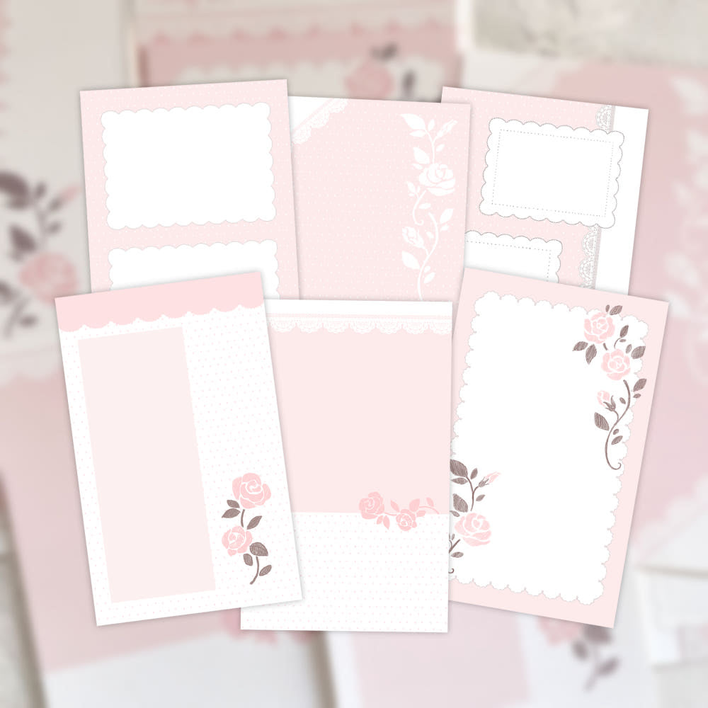 [Sweetlili] Rosy Love Memo Sticker Set