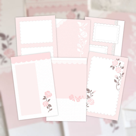 [Sweetlili] Rosy Love Memo Sticker Set