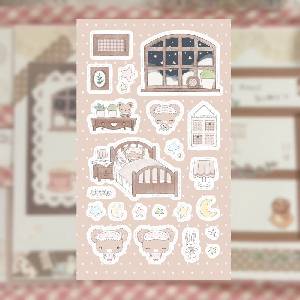 [Sweetlili] Good Night Chuchu Sticker Sheet
