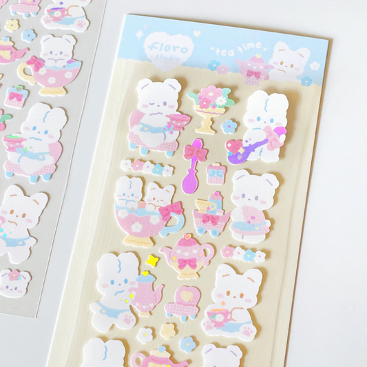 [Floro Studio] Tea Time Deco Sticker