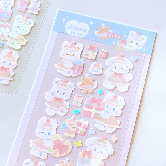 [Floro Studio] Gift Deco Sticker