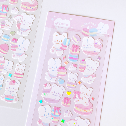 [Floro Studio] Macaron Time Deco Sticker