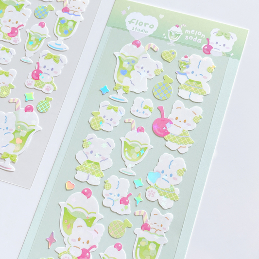 [Floro Studio] Melon Soda Deco Sticker