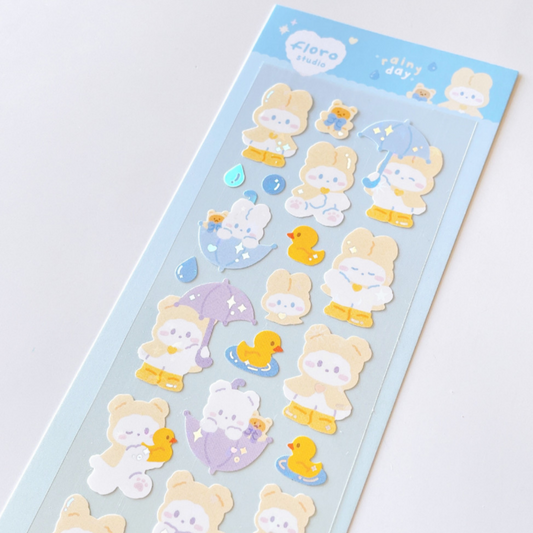 [Floro Studio] Rainy Day Deco Sticker