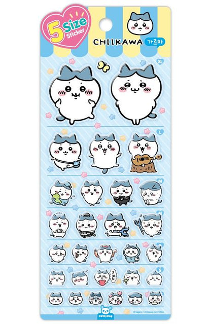 [Chiikawa] 5 Size Sticker Sheet (4 styles)