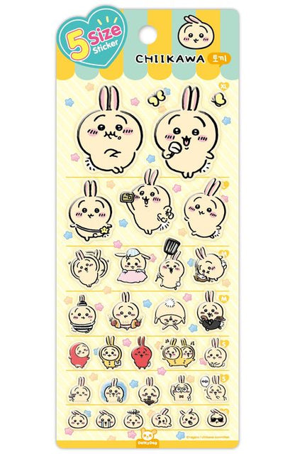 [Chiikawa] 5 Size Sticker Sheet (4 styles)