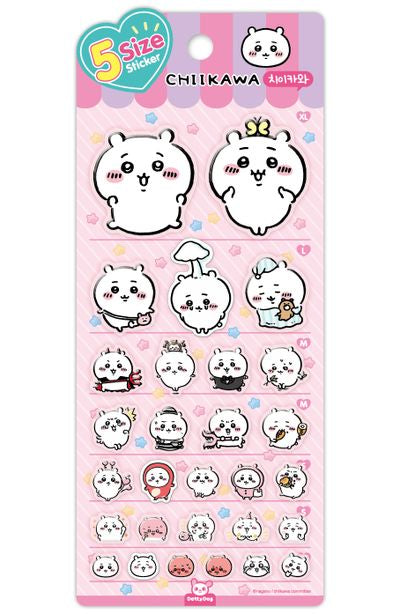 [Chiikawa] 5 Size Sticker Sheet (4 styles)