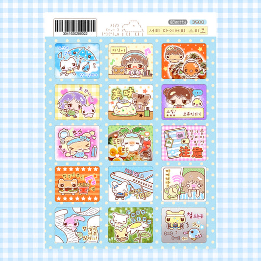 [3eotty] Diary Deco Sticker Sheet