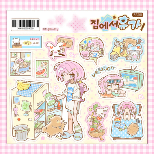 [3eotty] Vacation at Home Sticker Sheet