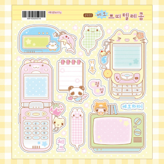 [3eotty] Petit Telecom Memo Sticker Sheet
