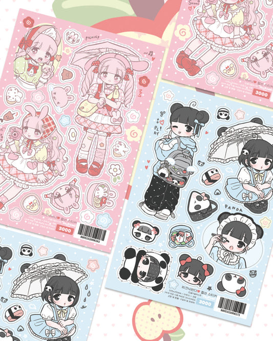 [Seolkee] Picnic Sticker Sheet (2 Options)