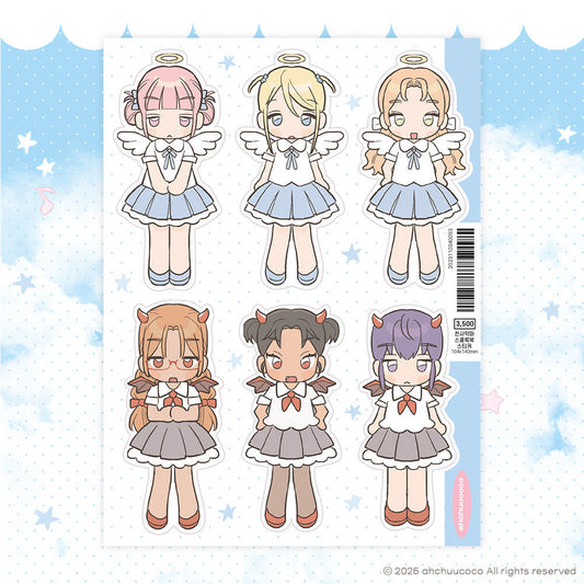 [Ahchuucoco] Angel & Devil School Look Sticker Sheet