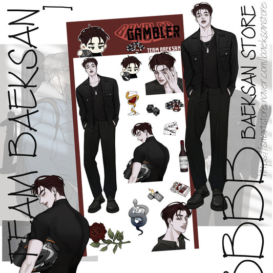 [Team Baeksan] Gambler Sticker Sheet
