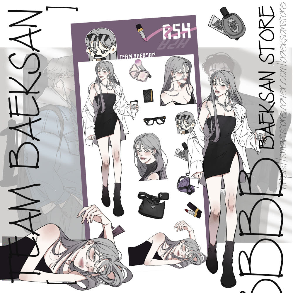 [Team Baeksan] Ash Sticker Sheet