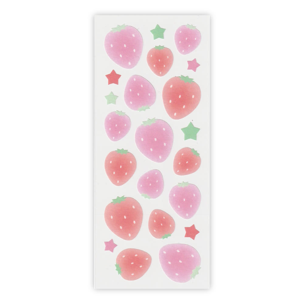 [A Scoop of P] Strawberry Epoxy Deco Sticker Sheet