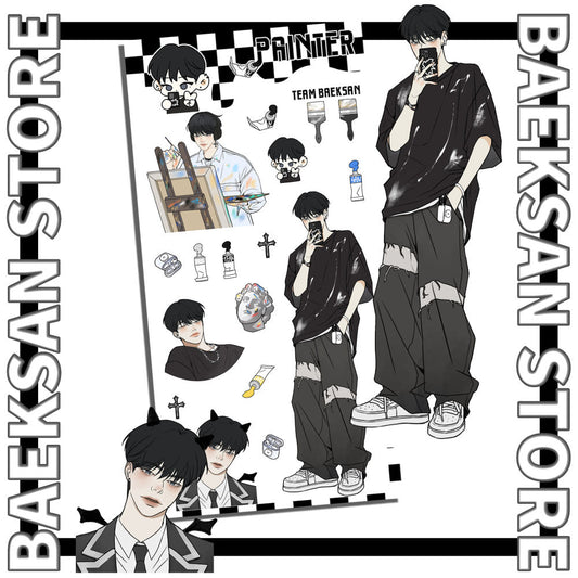 [Team Baeksan] Painter Sticker Sheet