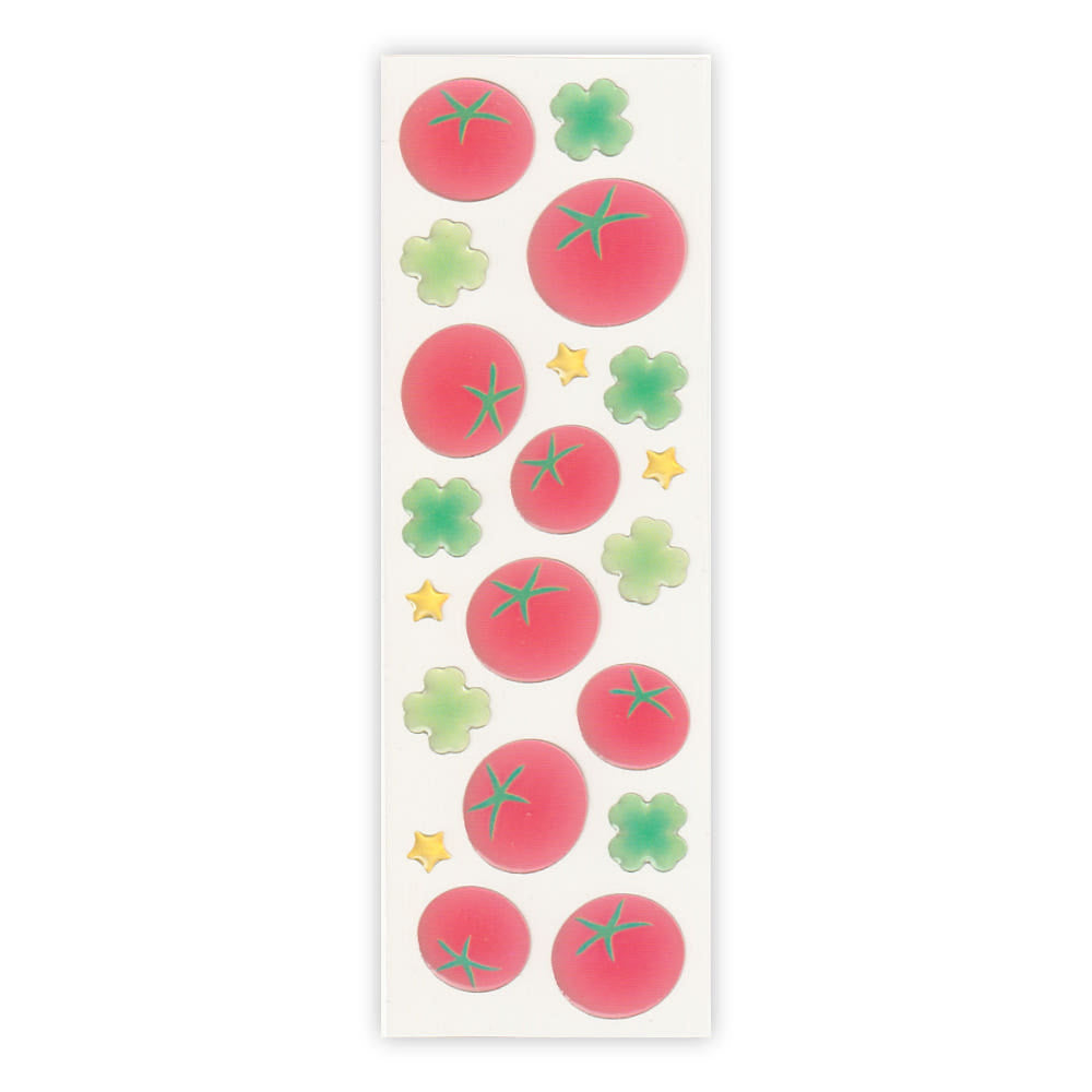 [A Scoop of P] Lucky Tomato Epoxy Deco Sticker Sheet